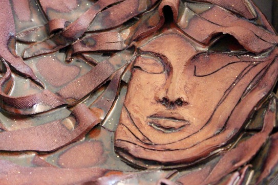 Cyrel Troster's dramatic mask pottery